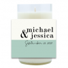 Color Block Wedding Hand Poured Soy Candle | Furbish & Fire Candle Co.