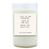 Live In The Sunshine Hand Poured Soy Candle | Furbish & Fire Candle Co.