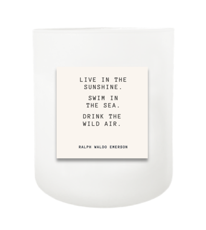 Live In The Sunshine Hand Poured Soy Candle | Furbish & Fire Candle Co.