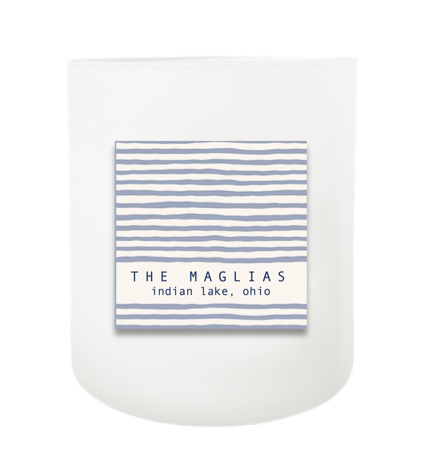 Pretty Lines Hand Poured Soy Candle | Furbish & Fire Candle Co.