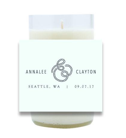 Rope Ampersand Hand Poured Soy Candle | Furbish & Fire Candle Co.
