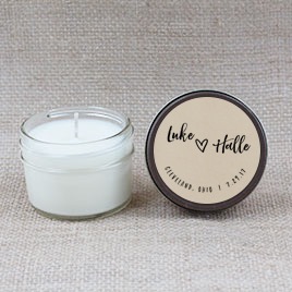 Heart Doodle Hand Poured Soy Candle | Furbish & Fire Candle Co.