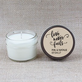 Love Never Fails Hand Poured Soy Candle | Furbish & Fire Candle Co.