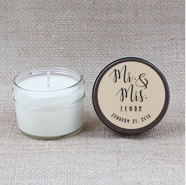 Mr. & Mrs. Hand Poured Soy Candle | Furbish & Fire Candle Co.