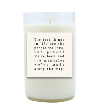 The Best Things In Life Hand Poured Soy Candle | Furbish & Fire Candle Co. The Best Things In Life Hand Poured Soy Candle | Furbish & Fire Candle Co.