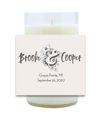 Ampersand Bloom Hand Poured Soy Candle | Furbish & Fire Candle Co.