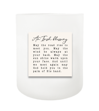An Irish Blessing Hand Poured Soy Candle | Furbish & Fire Candle Co.