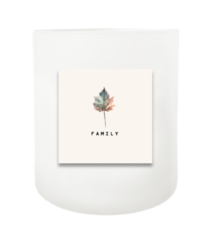 Family Leaf Hand Poured Soy Candle | Furbish & Fire Candle Co.