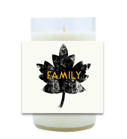 Family Leaf Hand Poured Soy Candle | Furbish & Fire Candle Co.