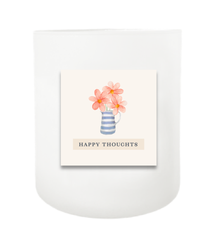 Happy Thoughts Hand Poured Soy Candle | Furbish & Fire Candle Co.