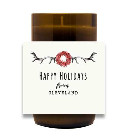 Holidays From Us Hand Poured Soy Candle | Furbish & Fire Candle Co.