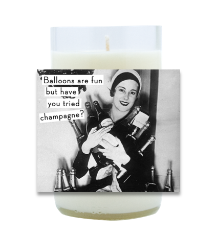 Balloons and Champagne Hand Poured Soy Candle | Furbish & Fire Candle Co.