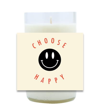 Choose Happy Smile Hand Poured Soy Candle | Furbish & Fire Candle Co.