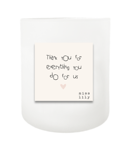 Thank You From Us Hand Poured Soy Candle | Furbish & Fire Candle Co.
