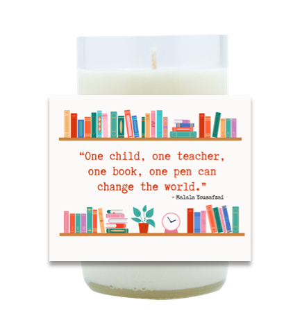 One Child, One Teacher Hand Poured Soy Candle | Furbish & Fire Candle Co.