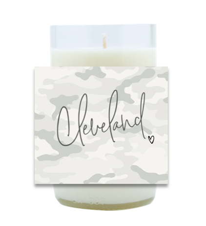 Camo City Name Hand Poured Soy Candle | Furbish & Fire Candle Co.