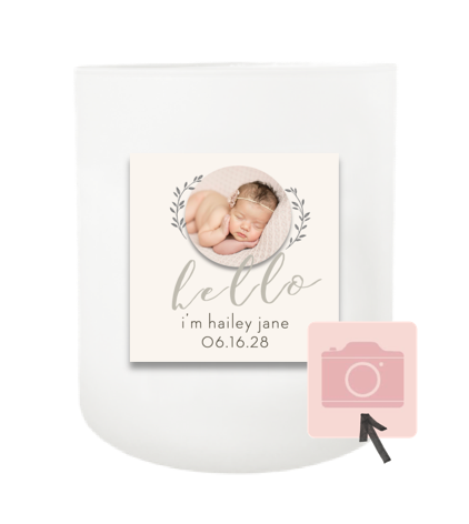 Hello Baby Hand Poured Soy Candle | Furbish & Fire Candle Co.
