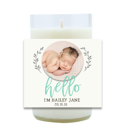 Hello Baby Hand Poured Soy Candle | Furbish & Fire Candle Co.