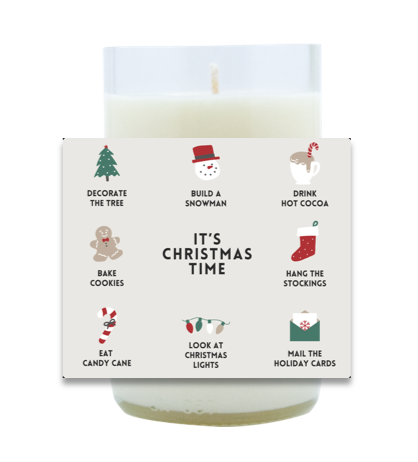 It's Christmas Time Hand Poured Soy Candle | Furbish & Fire Candle Co.
