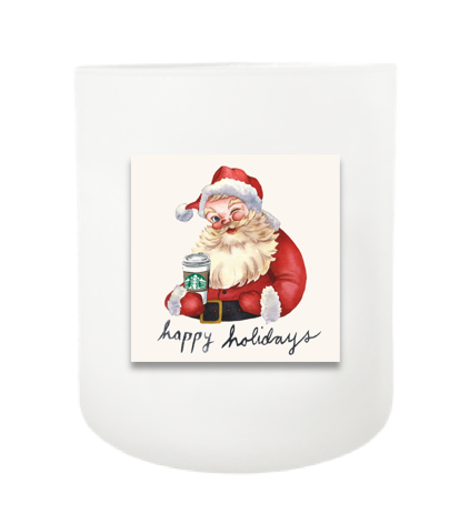 Starbucks Santa Hand Poured Soy Candle | Furbish & Fire Candle Co.