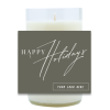 Happy Holidays Hand Poured Soy Candle | Furbish & Fire Candle Co.