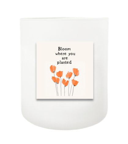 Bloom Where You are Planted Hand Poured Soy Candle | Furbish & Fire Candle Co.