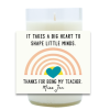 A Big Heart Hand Poured Soy Candle | Furbish & Fire Candle Co.