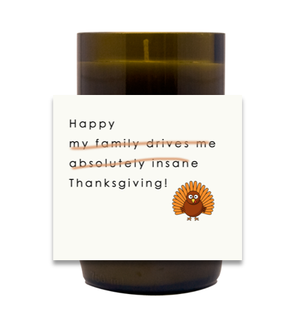 Happy Thanksgiving Hand Poured Soy Candle | Furbish & Fire Candle Co.