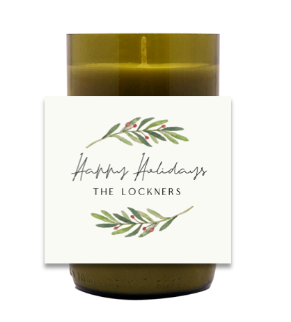 Holiday Greens Hand Poured Soy Candle | Furbish & Fire Candle Co.