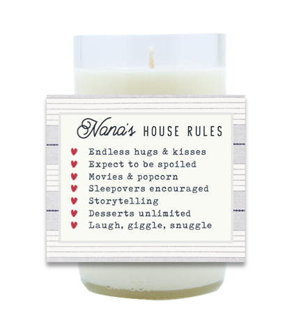 Nana's House Rules Hand Poured Soy Candle | Furbish & Fire Candle Co.