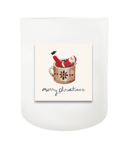 Silly Santa Hand Poured Soy Candle | Furbish & Fire Candle Co.
