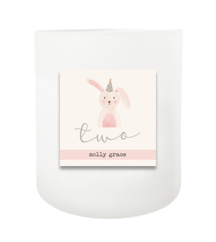 Birthday Bunny Hand Poured Soy Candle | Furbish & Fire Candle Co.