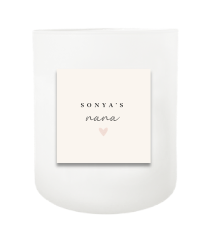 Name It Your Way Hand Poured Soy Candle | Furbish & Fire Candle Co.
