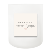 Name It Your Way Hand Poured Soy Candle | Furbish & Fire Candle Co.