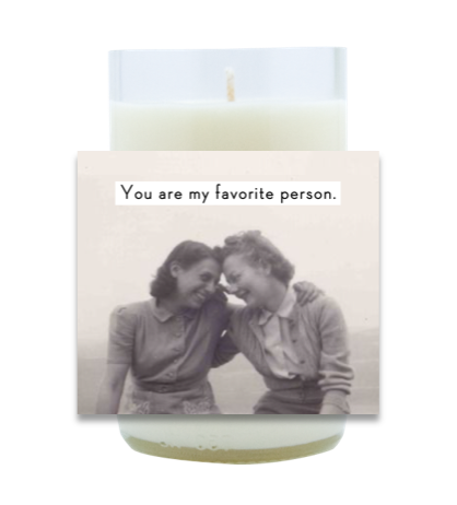 Favorite Person Hand Poured Soy Candle | Furbish & Fire Candle Co.