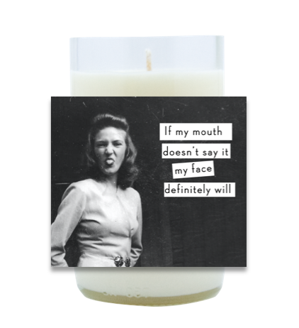 My Mouth Hand Poured Soy Candle | Furbish & Fire Candle Co.