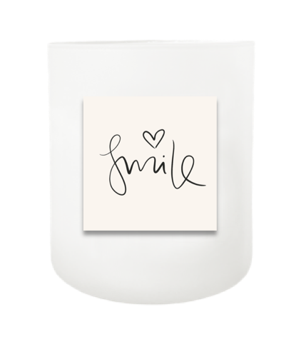 Smile Hand Poured Soy Candle | Furbish & Fire Candle Co.