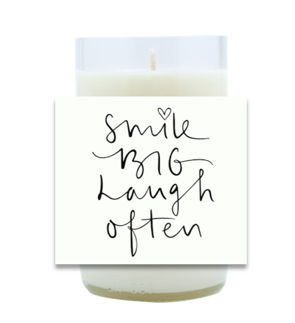 Smile Big, Laugh Often Hand Poured Soy Candle | Furbish & Fire Candle Co.