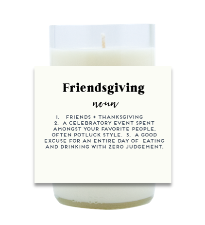Friendsgiving Hand Poured Soy Candle | Furbish & Fire Candle Co.