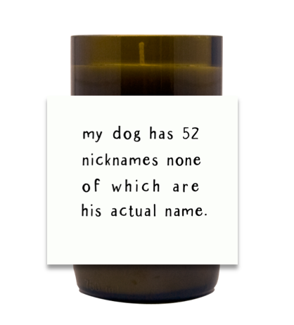 Nicknames Hand Poured Soy Candle | Furbish & Fire Candle Co.