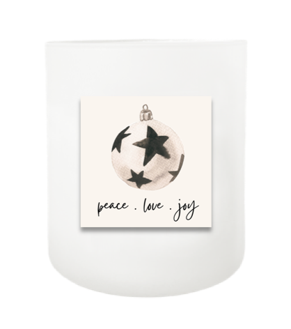 Peace, Love, Joy Hand Poured Soy Candle | Furbish & Fire Candle Co.