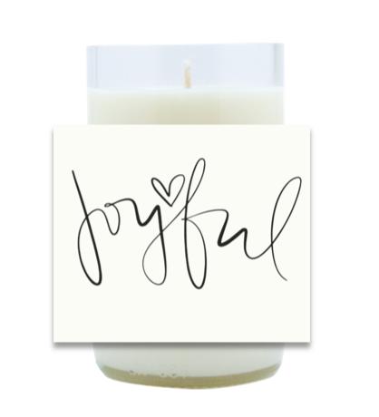 Joyful Hand Poured Soy Candle | Furbish & Fire Candle Co.