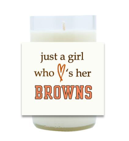 Loves Her Browns Hand Poured Soy Candle | Furbish & Fire Candle Co.