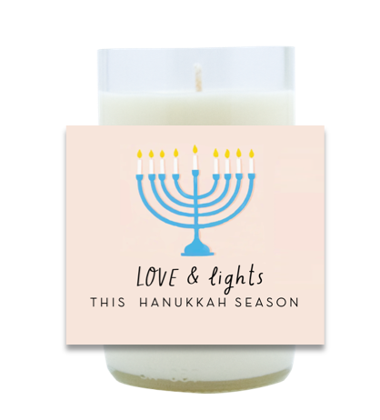 Hanukkah Hand Poured Soy Candle | Furbish & Fire Candle Co.