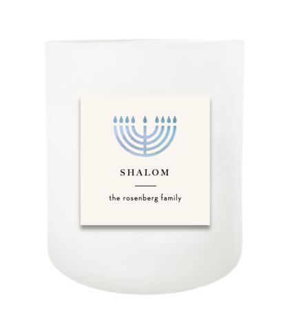 Hanukkah Hand Poured Soy Candle | Furbish & Fire Candle Co.