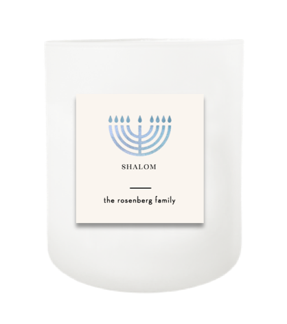 Hanukkah Hand Poured Soy Candle | Furbish & Fire Candle Co.
