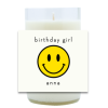 Yellow Smile Face Hand Poured Soy Candle | Furbish & Fire Candle Co.
