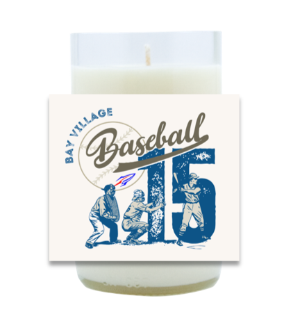 Bay Village Baseball Hand Poured Soy Candle | Furbish & Fire Candle Co.