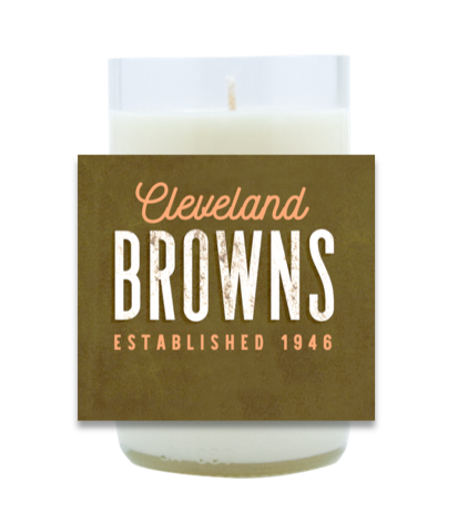 Cleveland Browns Hand Poured Soy Candle | Furbish & Fire Candle Co.