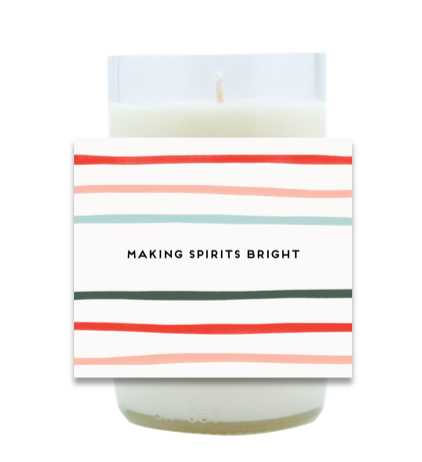 Making Spirits Bright Hand Poured Soy Candle | Furbish & Fire Candle Co.